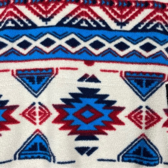 Kavu Cavanaugh Aztec 1/4 Snap Fleece Outdoor Activewear Cozy Walking Pullover L - Picture 9 of 14